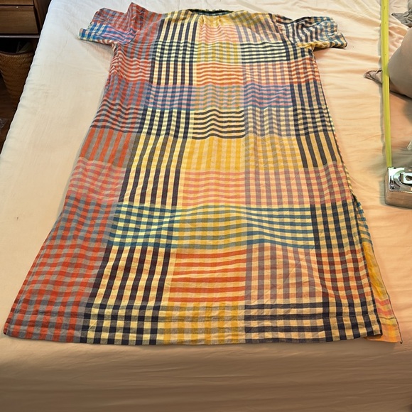 Colorful Checkered Button-Up Dress - Picture 13 of 15